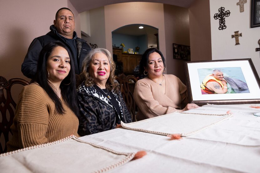 (From left) Annette Arango, Alex Arango Jr, and Jenny Garcia pose with mom, Anita Arango...