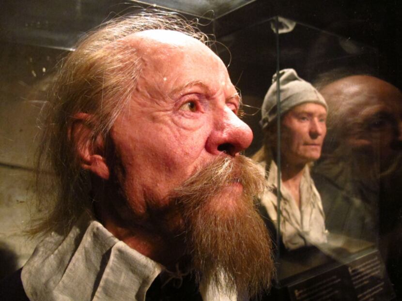 Forensic experts recreated the faces of some of the Vasa's crew at the Vasa Museum in...
