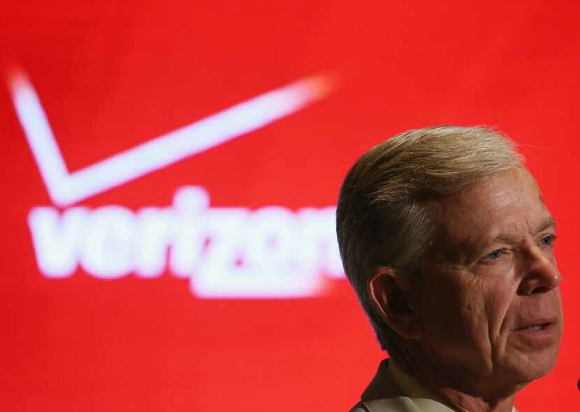 Lowell McAdam, chairman and CEO of Verizon Communications, speaks at the Metric Stream...