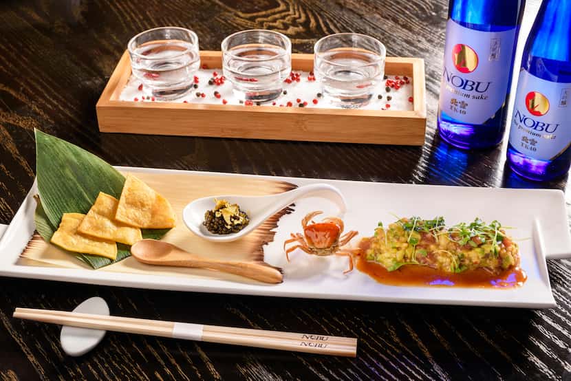 The restaurant at Nobu Hotel debuted a multicourse caviar omakase menu to mark its fifth...