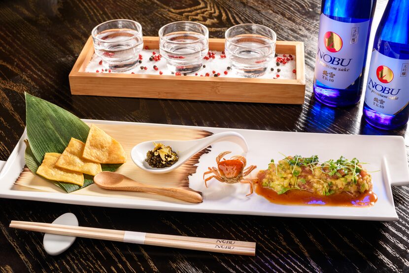 The restaurant at Nobu Hotel debuted a multicourse caviar omakase menu to mark its fifth...