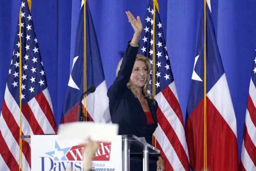 Sen. Wendy Davis announcement for governor of Texas at the Wiley G. Thomas  Coliseum in...