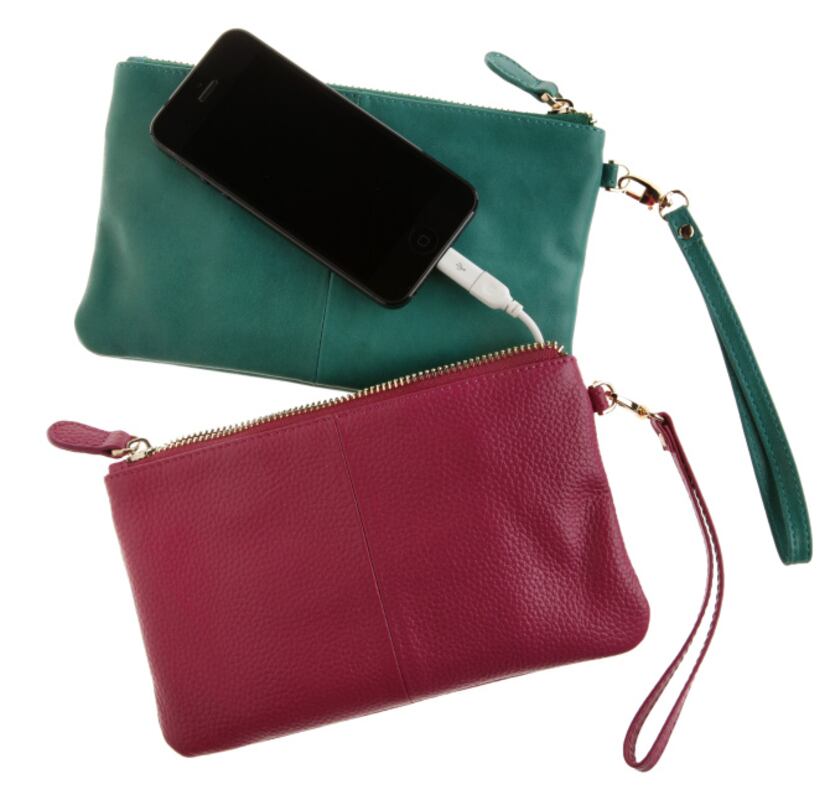 For the woman who just can't live without her cell phone, the pebble leather Mighty Purse is...