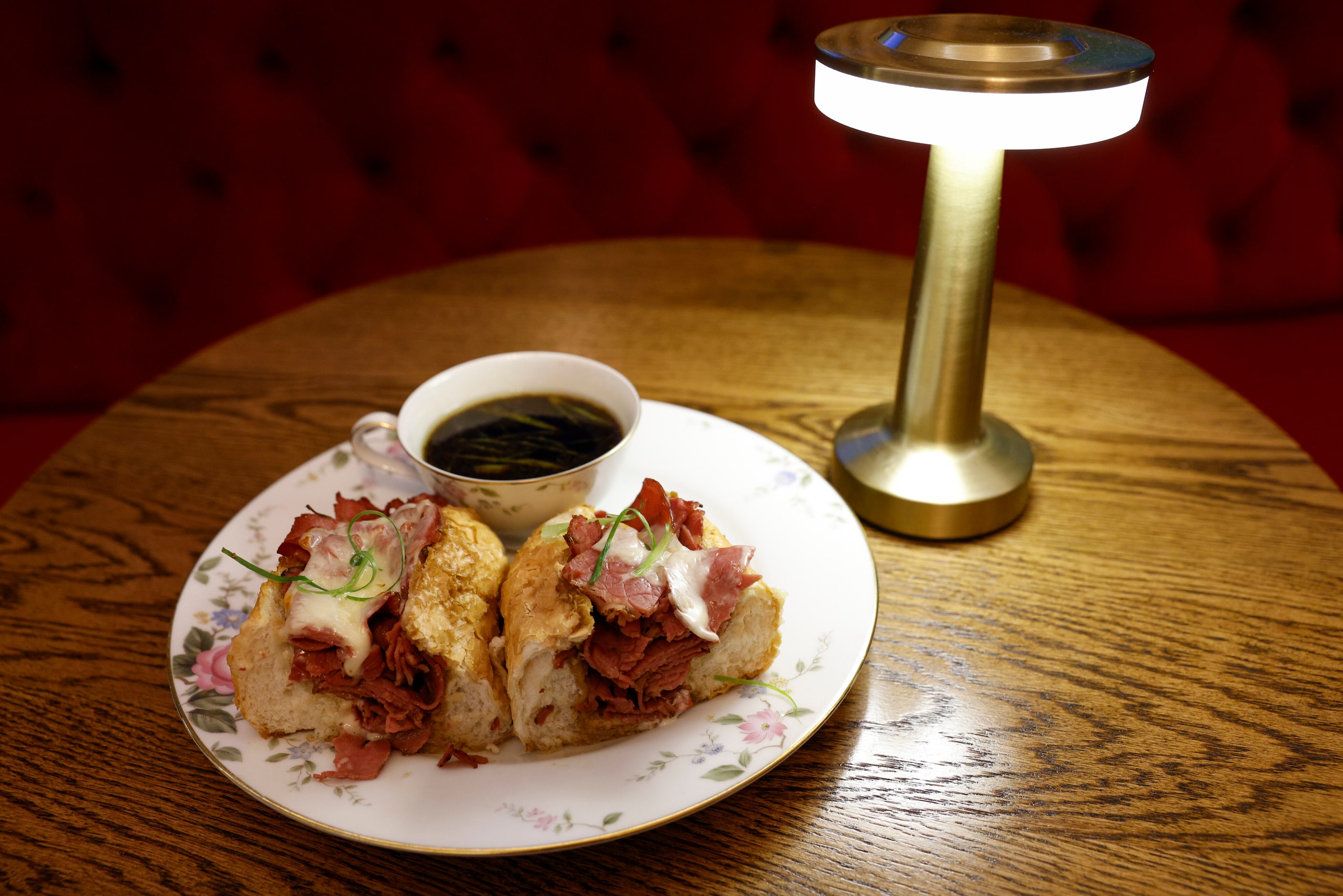 The Wagyu pastrami French Dip at Boxcar is the most filling menu item.