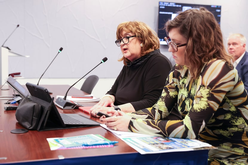 Fair Park First board President Veletta Forsythe Lill (left) and interim CEO Alyssa Arnold...