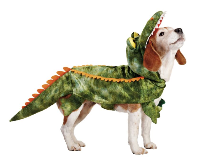 There's more bark than bite in an alligator costume at Petco that comes in four sizes, from...