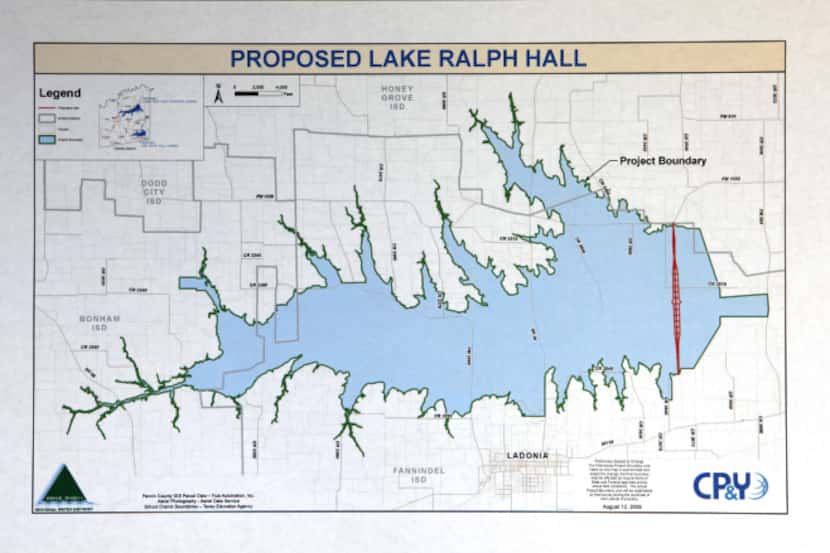 The proposed Lake Ralph Hall, which has been on the books for a decade, may get approval as...