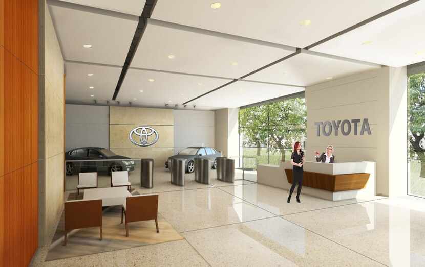 
Artist renderings of Toyota’s new headquarters in west Plano show lots of wide open spaces...