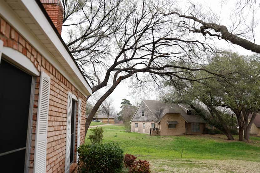 Mid-century style homes from the sixties in Glen Oaks neighborhood in Dallas on Thursday,...