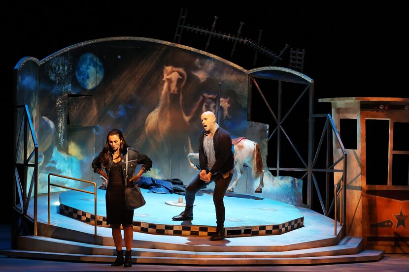 Isabel Leonard as Carmen and Michael Fabiano as Don José perform in Santa Fe Opera's 'Carmen.'