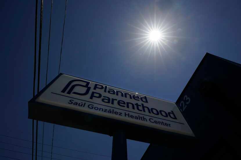 A Planned Parenthood sign is seen at a facility in Austin, Texas, Monday, Aug. 14, 2023. A...