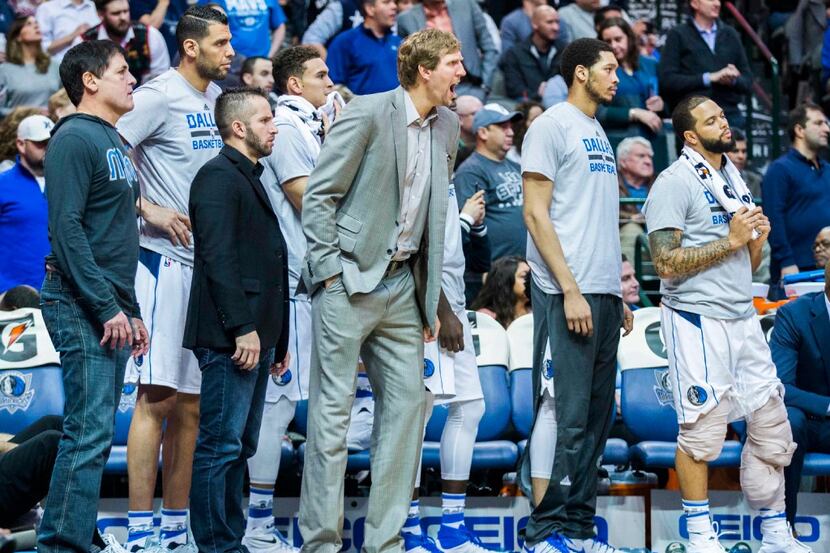 It appears J.J. Barea and Dirk Nowitzki will be in street clothes next to Mark Cuban for at...