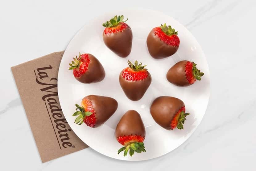 La Madeleine is offering special chocolate-covered strawberries May 3-17.