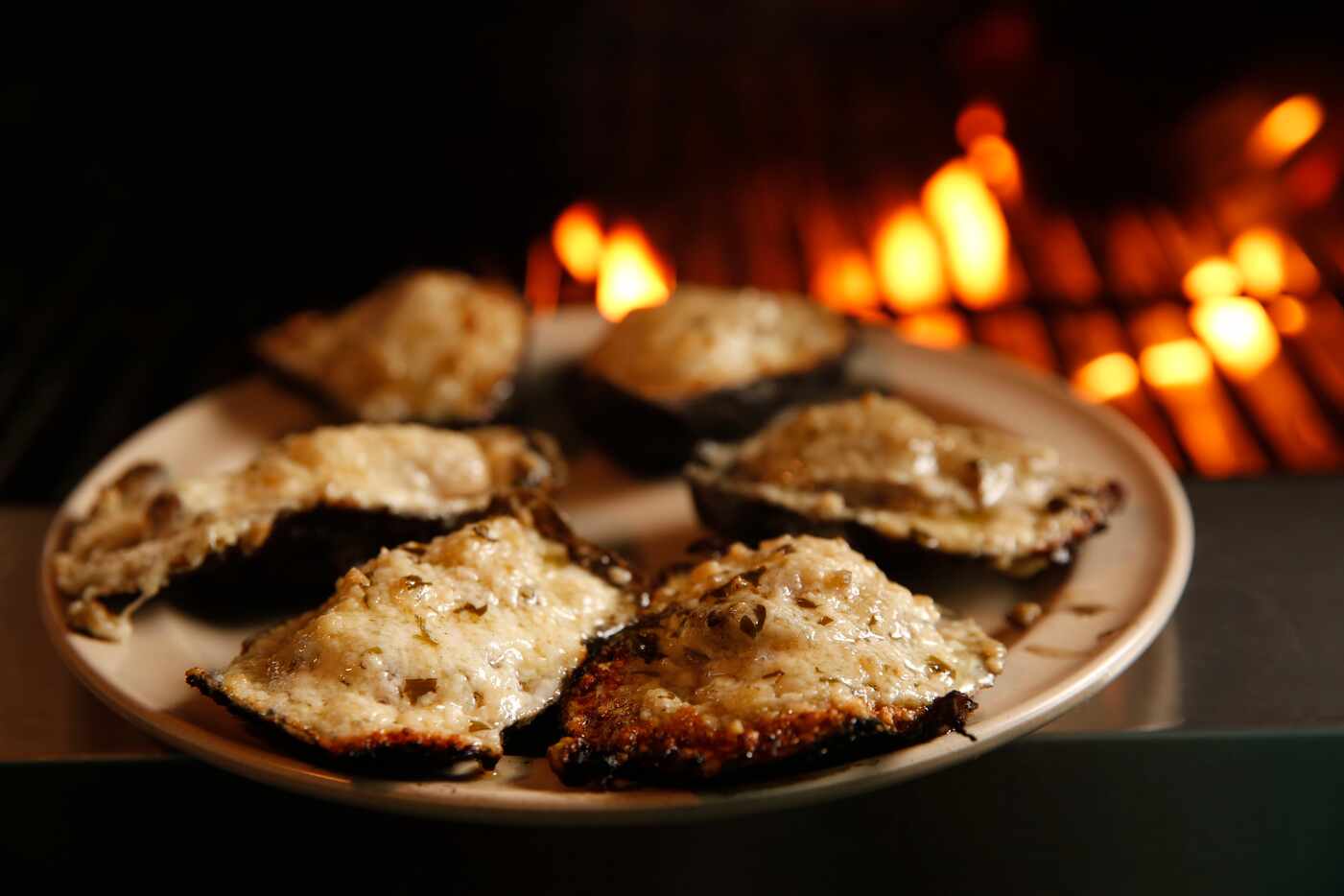 Chargrilled oysters at Casamento's Restaurant in the Touro neighborhood of New Orleans.