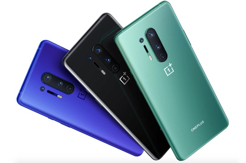 The OnePlus 8 Pro comes in Onyx Black, Ultramarine Blue and Glacial Green.