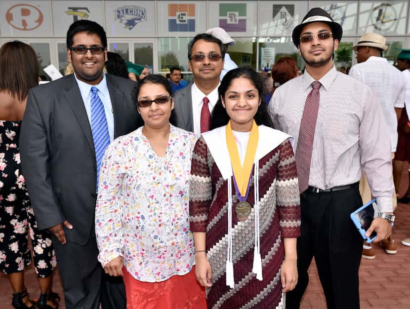 From Left: Son Stevin George, mother Shibu George, father Sunny George, daughter Sherin...