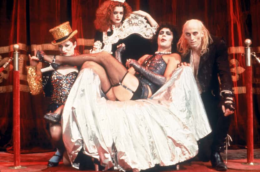 "The Rocky Horror Picture Show" stars Tim Curry and a quirky cast of characters.