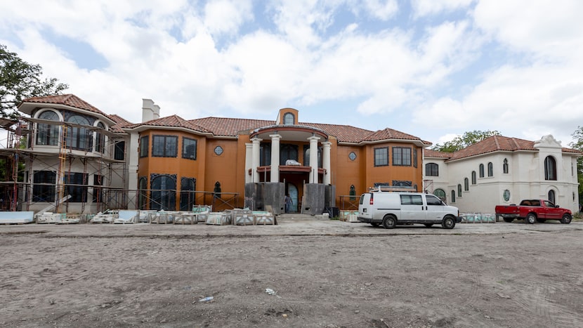 The home is shown under construction at 6915 Baltimore Drive on July 23 in University Park....