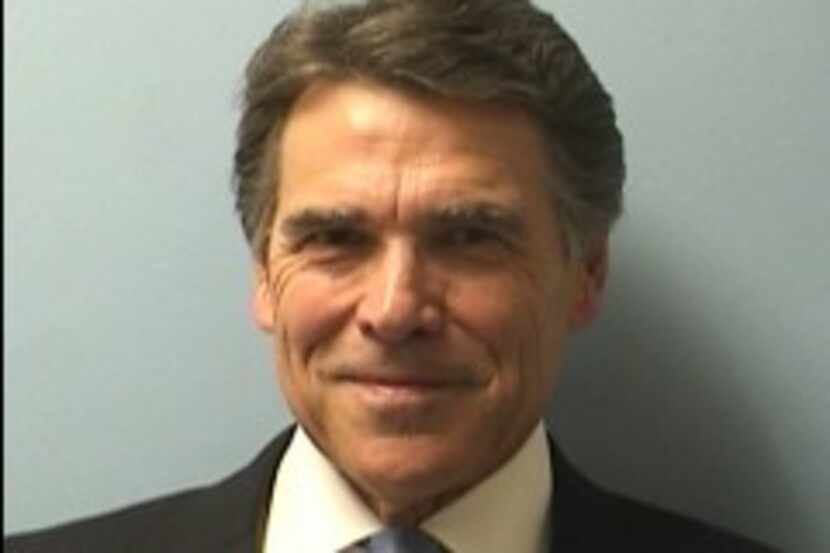  Rick Perry's mugshot (Photo courtesy of Austin Police Department).