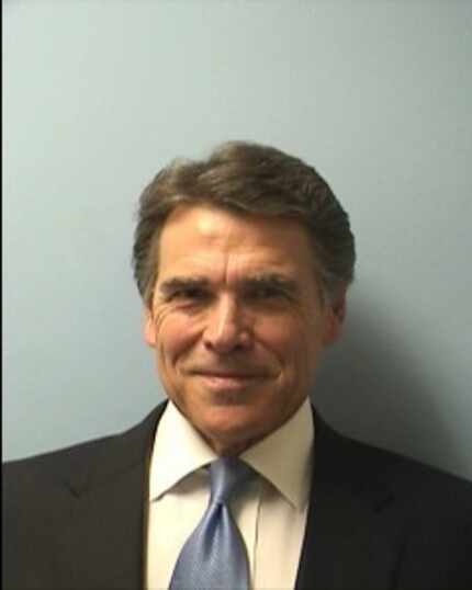  Rick Perry's mugshot (Photo courtesy of Austin Police Department).
