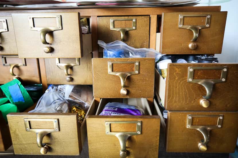 Antique drawers in the teacher's corner of Pegasus are stuffed full of trinkets like bells...