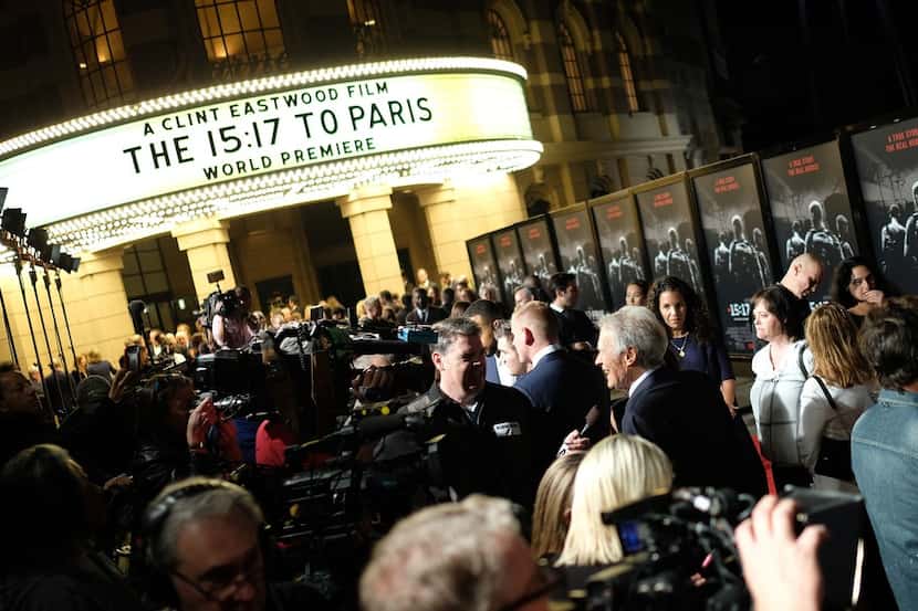 Director/producer Clint Eastwood arrives for the world premiere of "The 15:17 to Paris" at...