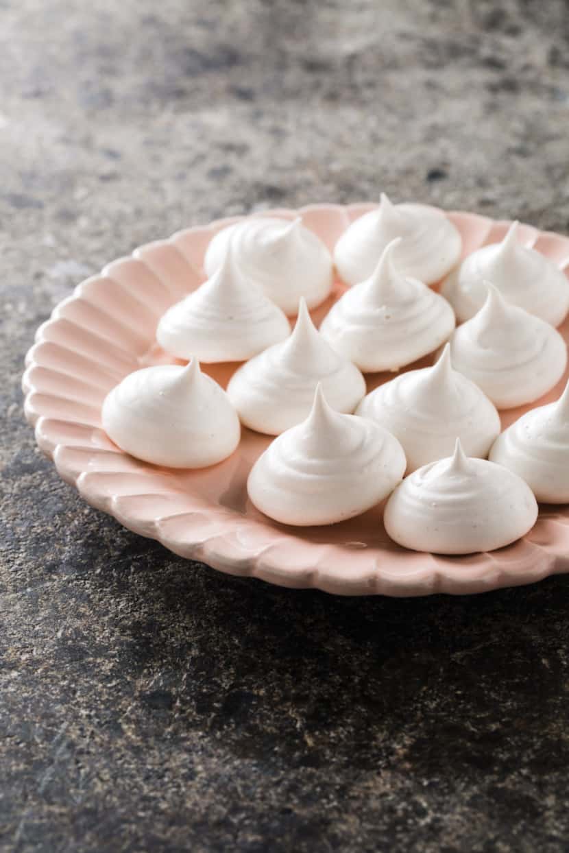 Aquafaba meringues from America's Test Kitchen's new Vegan for Everybody cookbook.