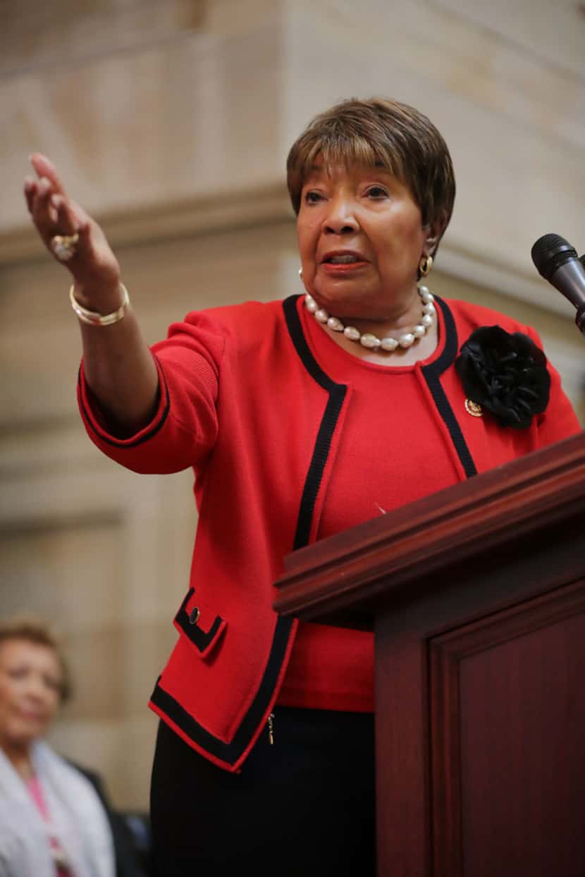 U.S. Rep. Eddie Bernice Johnson, D-Dallas, spoke at a 2019 event in Statuary Hall at the...