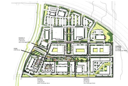 A look at early plans for The Links show the locations of each of the new phases.