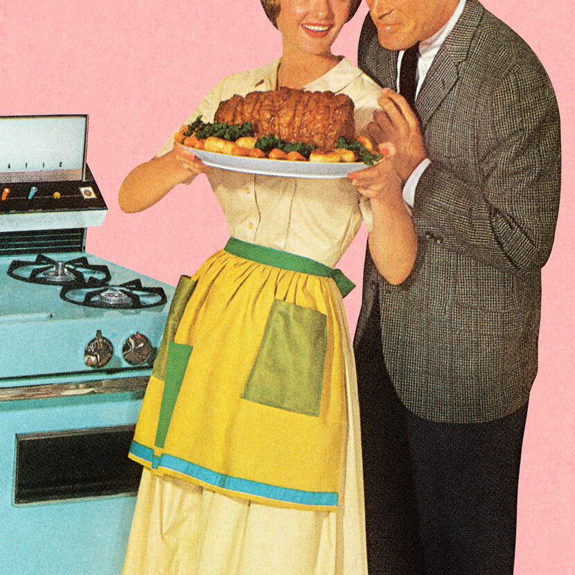 Couple Admiring Roast