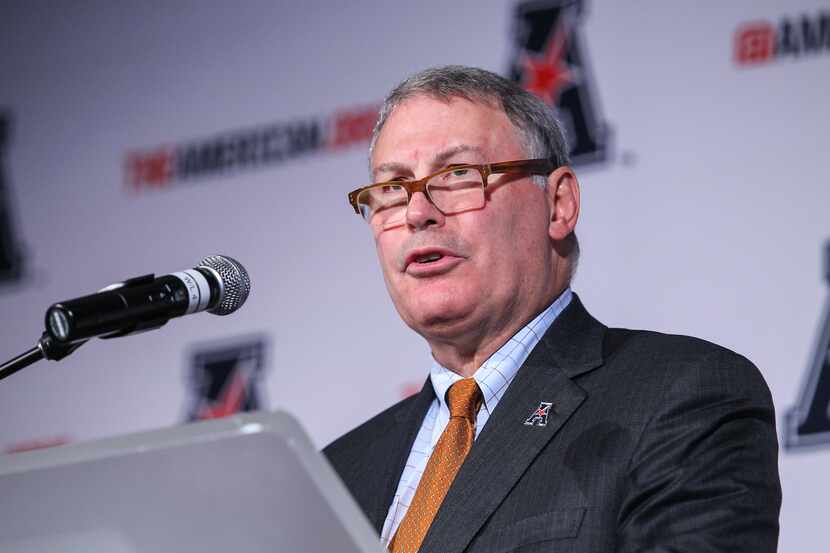 American Athletic Conference commissioner Mike Aresco spoke to The Dallas Morning News about...