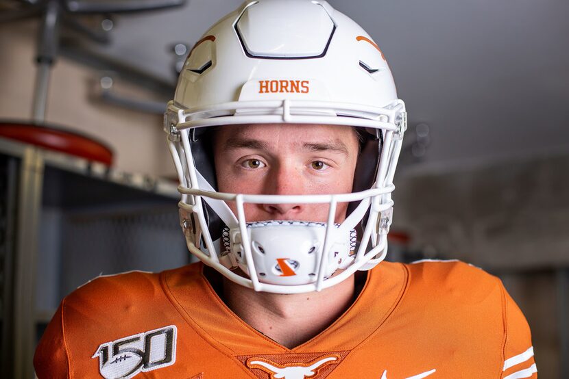 Texas quarterback Sam Ehlinger is pictured above on June 14, 2019, in Austin. (Thao...