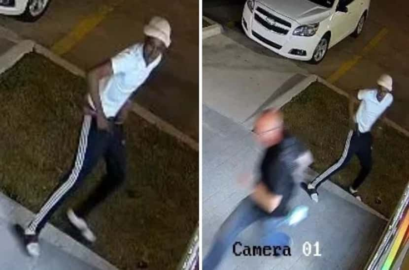 Still images from surveillance video capture the moments just before Shane Semsroth was shot...