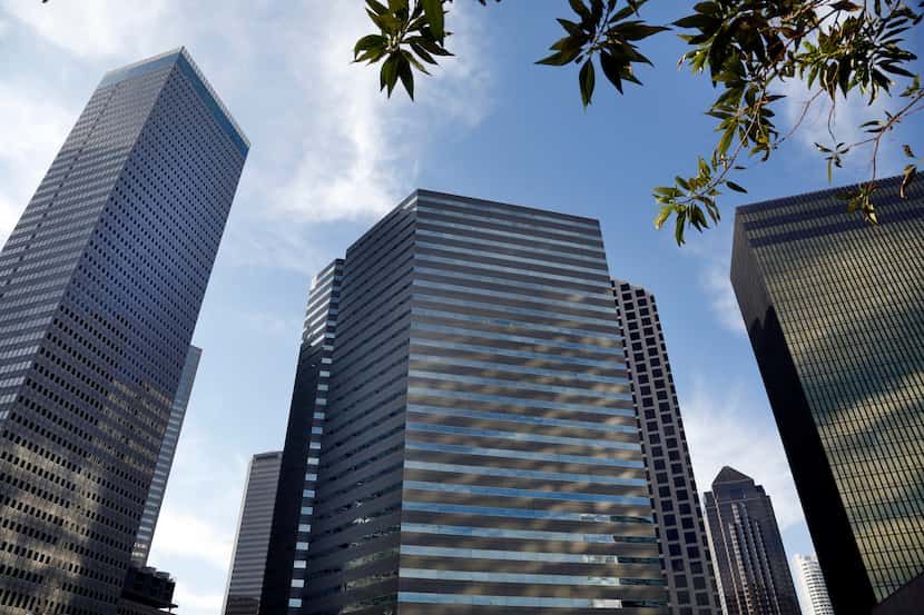 One Dallas Center tower was renovated into a combination of luxury apartments and offices.