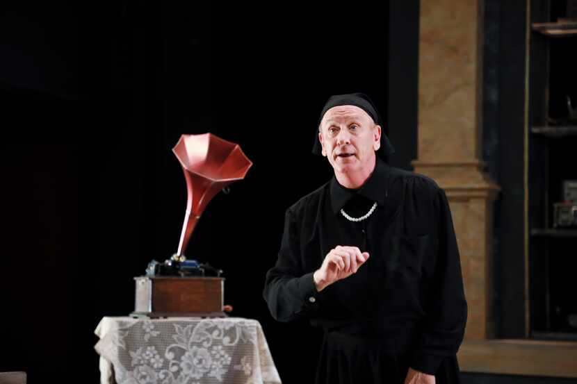 Bob Hess as Charlotte von Mahlsdorf in WaterTower Theatre's production of "I Am My Own Wife."