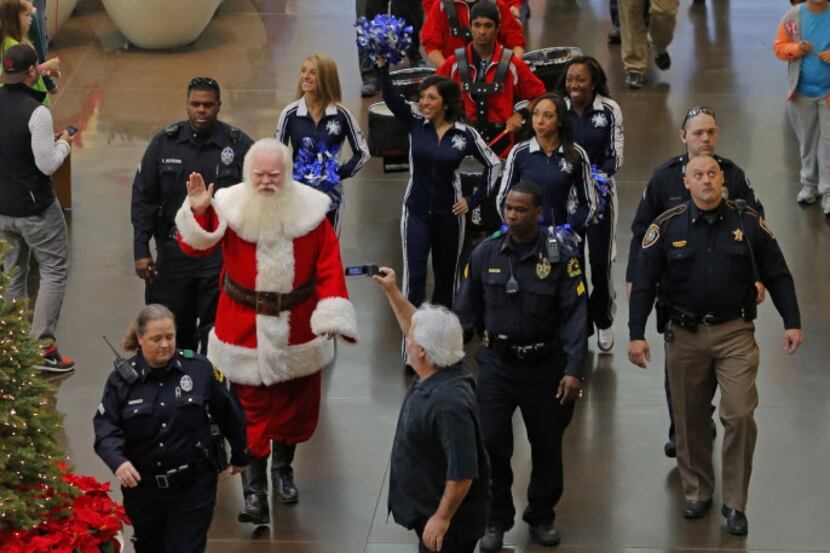 A Salvation Army parade at NorthPark Center in Dallas November 29, 2013. 