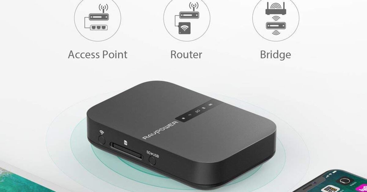RAVPower's 3-In-1 Travel Router, Files Hub And Power Bank Is Currently Just  $25