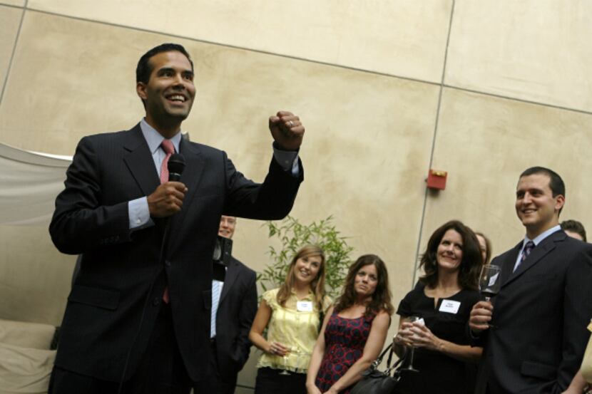  In this Sept. 2, 2015 file photo, Texas Land Commissioner George P. Bush tours the grounds...
