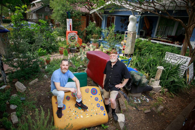 David McCullough (right) has helped fill Devin McCullough's life with art and creativity. 