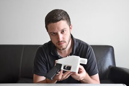 Cody Wilson with a 3-D printed gun