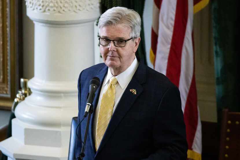 Lt. Gov. Dan Patrick, shown presiding over the Texas Senate on Jan. 13, has called for the...