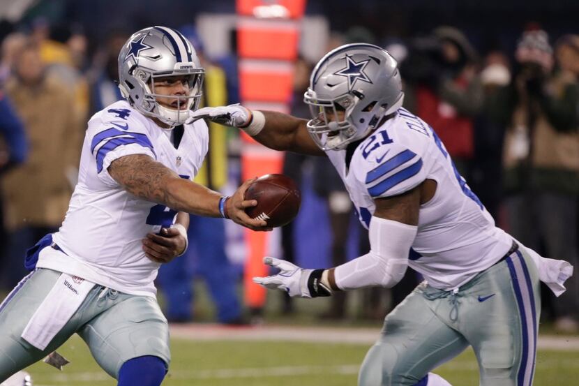 FILE - In this Sunday, Dec. 11, 2016 file photo, Dallas Cowboys quarterback Dak Prescott (4)...