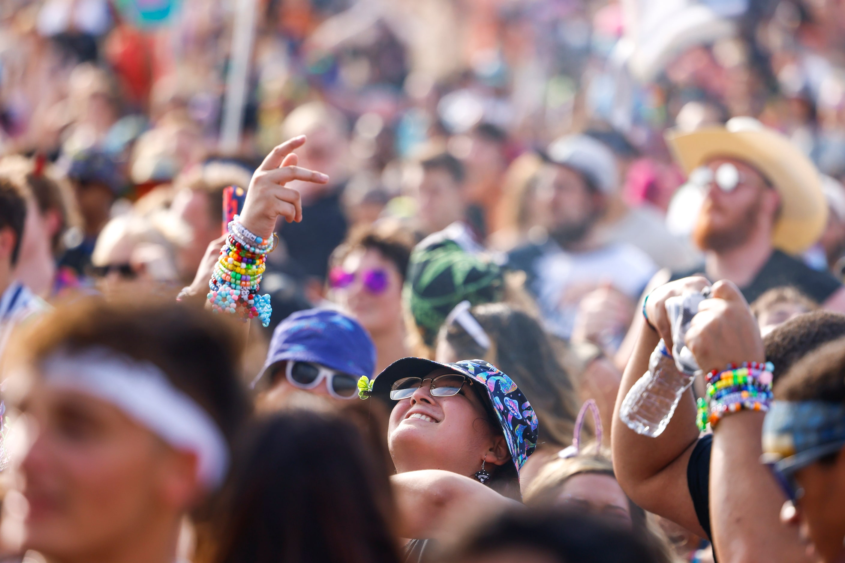 Attendees enjoy Sharlitz Web’s music during Shaq’s Bass All-Stars Festival, on Saturday,...