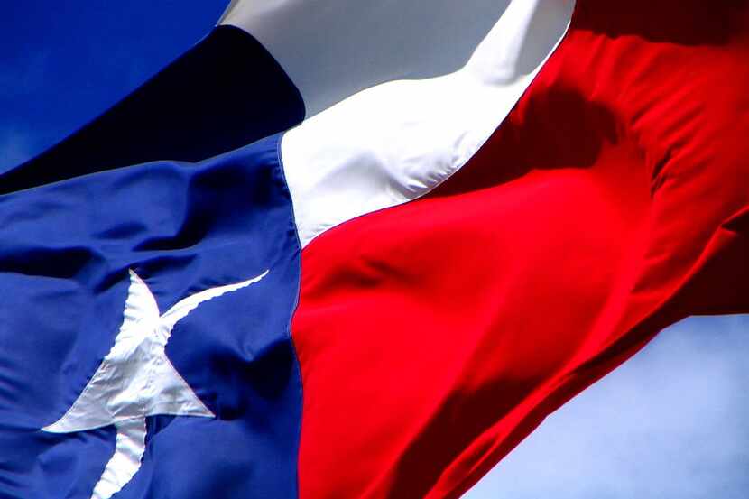  The state, not the national, flag of Texas Â (File Photo)