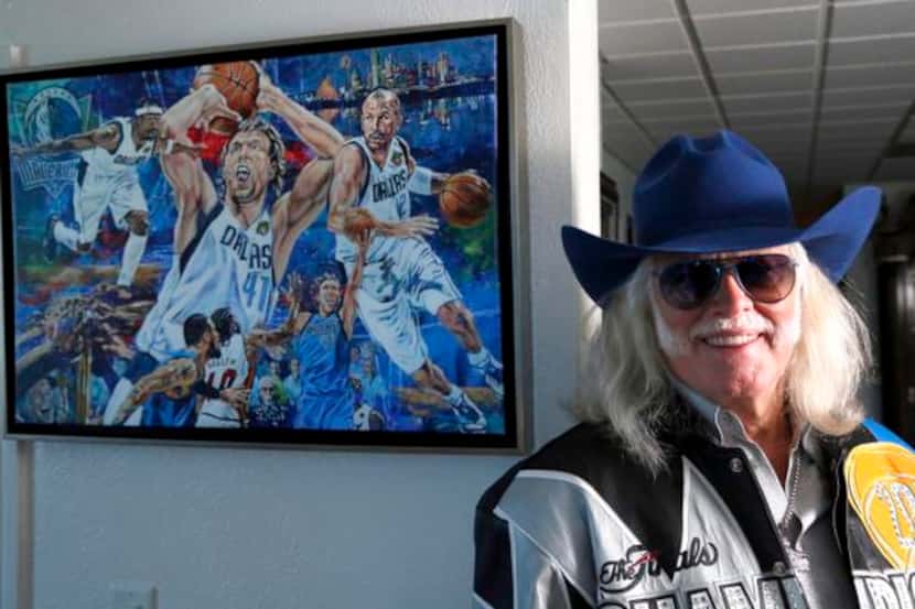 
Don Knobler has been flying a 20-by-30-foot Mavericks flag over his Central Expressway real...