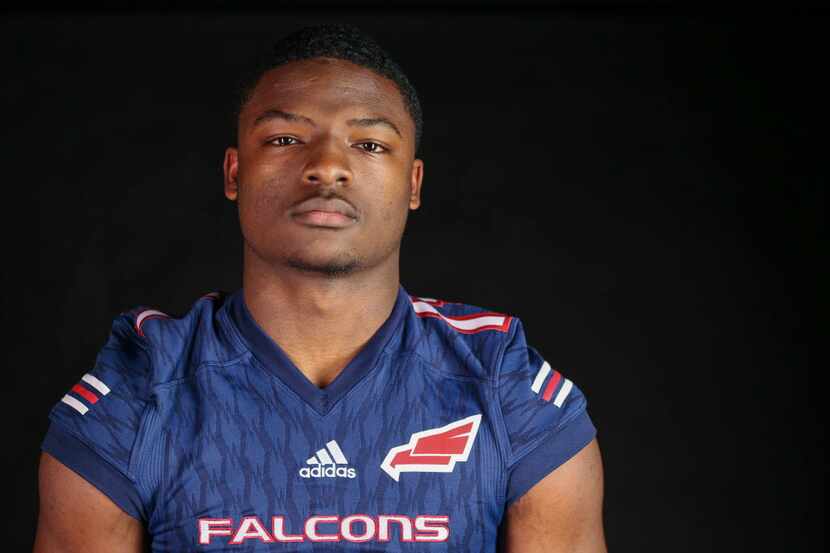 Bishop Dunne senior defensive back Brian Williams poses for a photograph Wednesday, Jan. 9,...