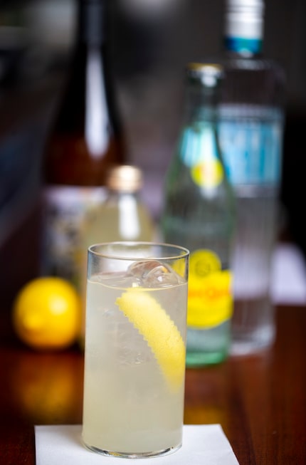 A chuhai cocktail made with shochu and yuzu 