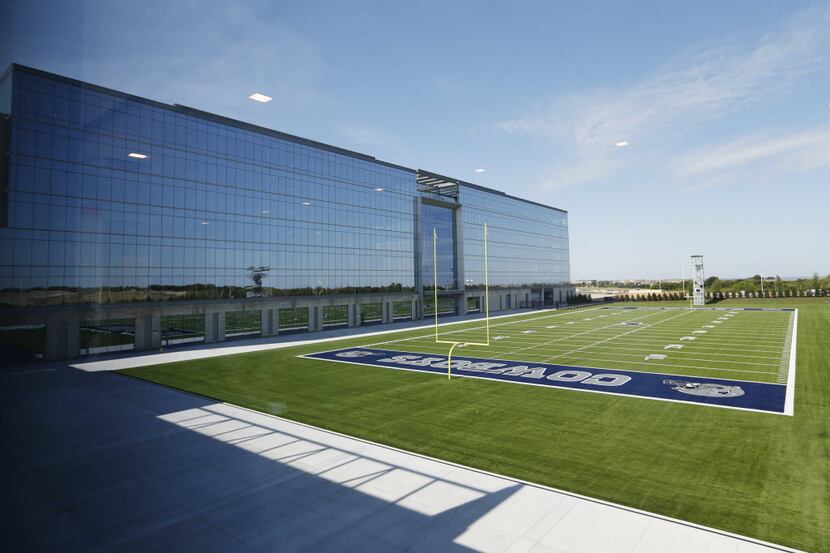 One of the two practice fields at the Dallas Cowboys new headquarters at The Star in Frisco...