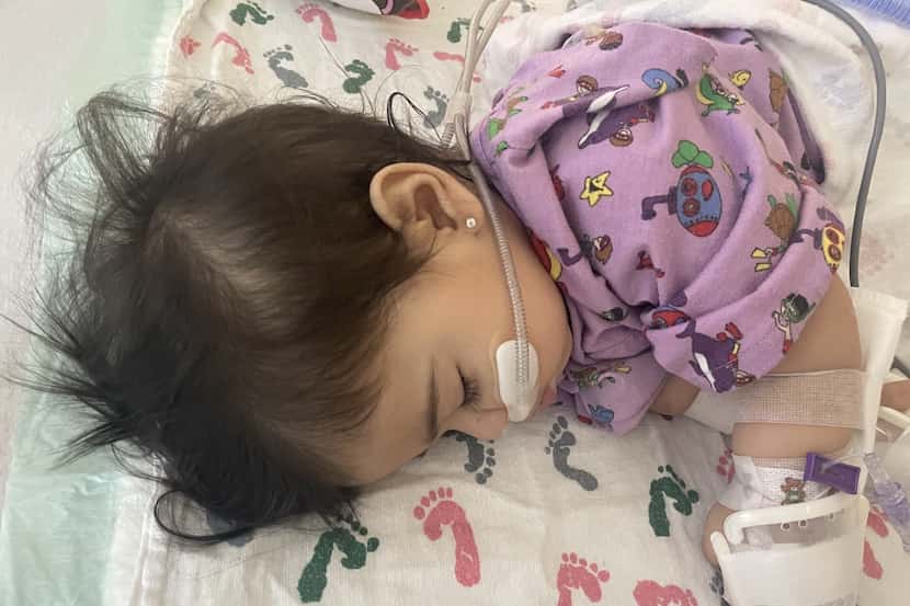 Eight-month-old Nicolette Karimi spent five days in Children's Medical Center in Dallas,...