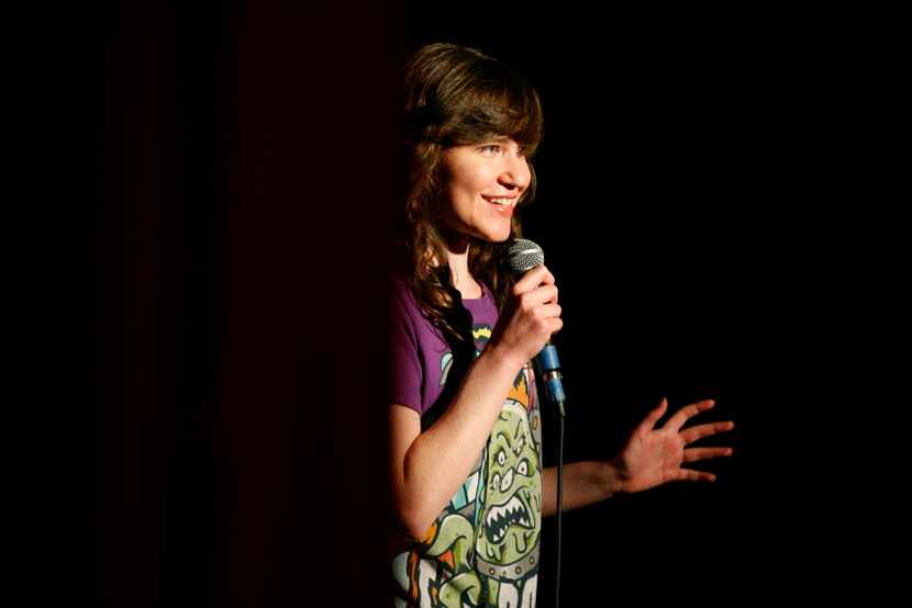 Sydney Carson performs her second open mic night at Dallas Comedy House.